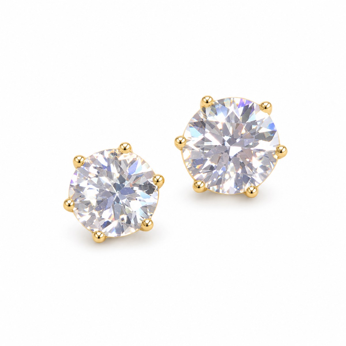 Round Diamond Studs 1.60 CTW