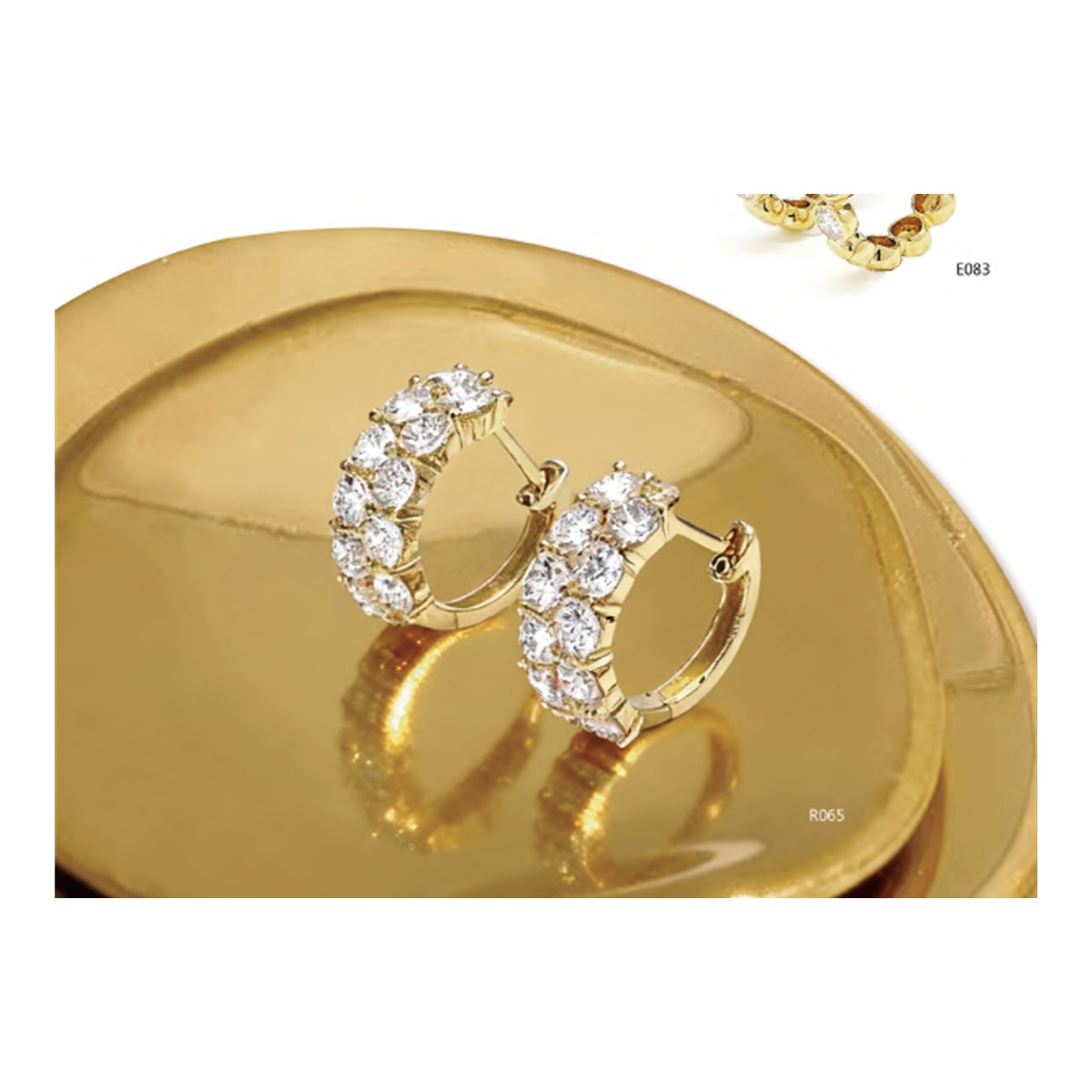 Diamond Hoop Earrings
