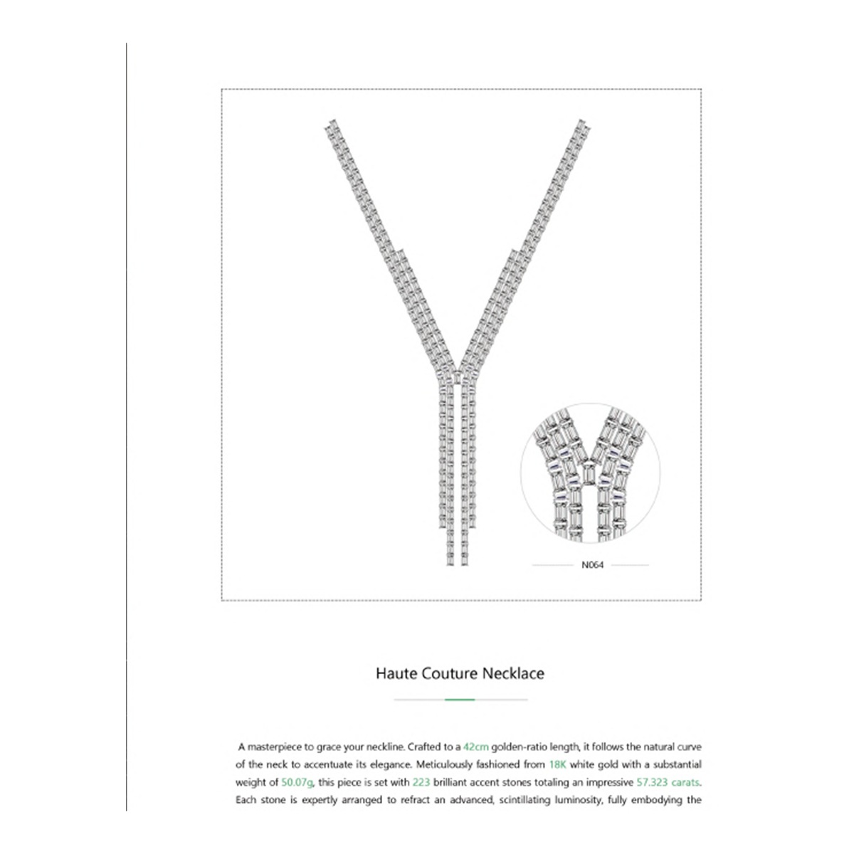 Diamond Y Necklace