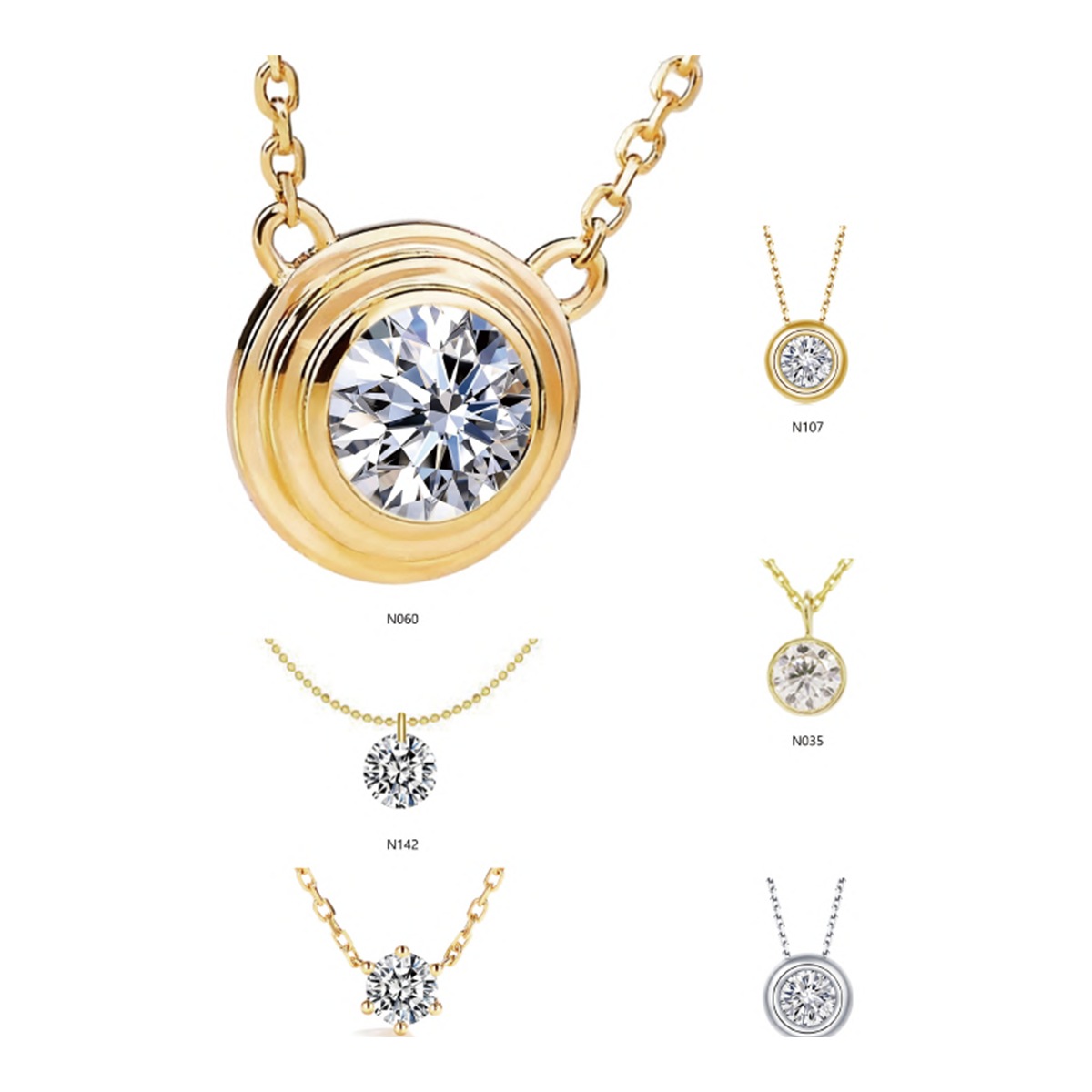 Solitaire Pendant Design detail reference