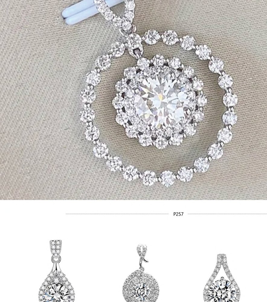 NKGEM lab-grown diamond pendant worn style reference